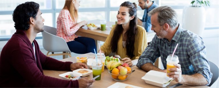 Importancia de la alimentación saludable en el lugar de trabajo